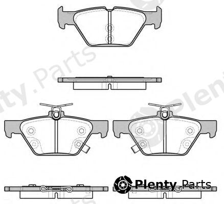  REMSA part 1638.02 (163802) Brake Pad Set, disc brake
