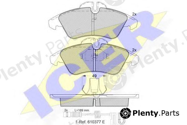  ICER part 141104-203 (141104203) Brake Pad Set, disc brake