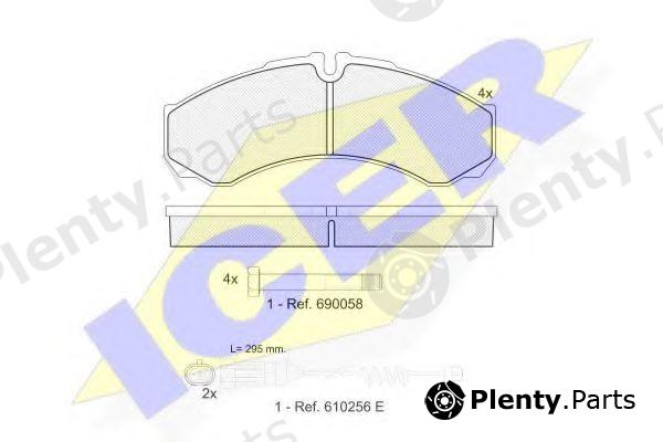  ICER part 141208-117 (141208117) Brake Pad Set, disc brake