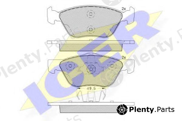  ICER part 181125-203 (181125203) Brake Pad Set, disc brake