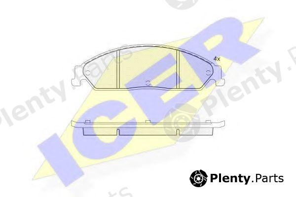  ICER part 181782 Brake Pad Set, disc brake