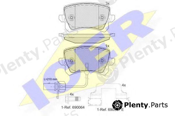  ICER part 181857-203 (181857203) Brake Pad Set, disc brake