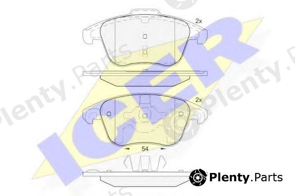  ICER part 181866-200 (181866200) Brake Pad Set, disc brake