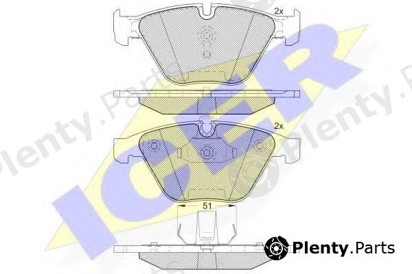  ICER part 181940-203 (181940203) Brake Pad Set, disc brake
