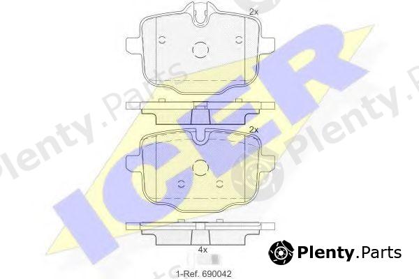  ICER part 182005-200 (182005200) Brake Pad Set, disc brake