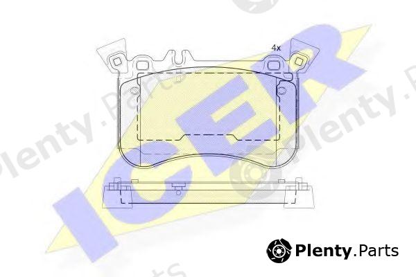  ICER part 182042-203 (182042203) Brake Pad Set, disc brake