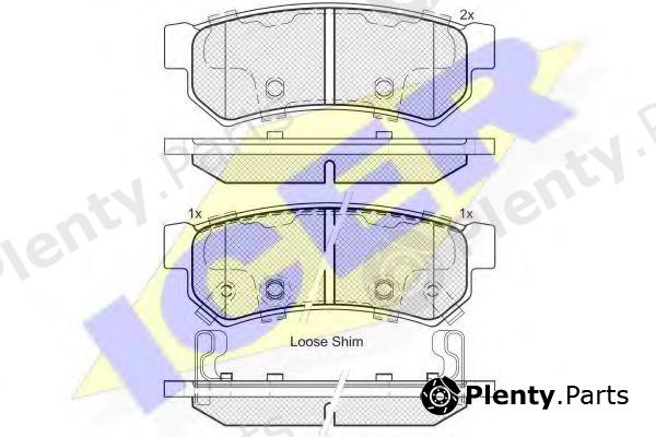  ICER part 182058-203 (182058203) Brake Pad Set, disc brake
