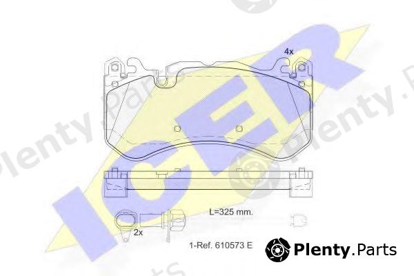  ICER part 182079-203 (182079203) Brake Pad Set, disc brake