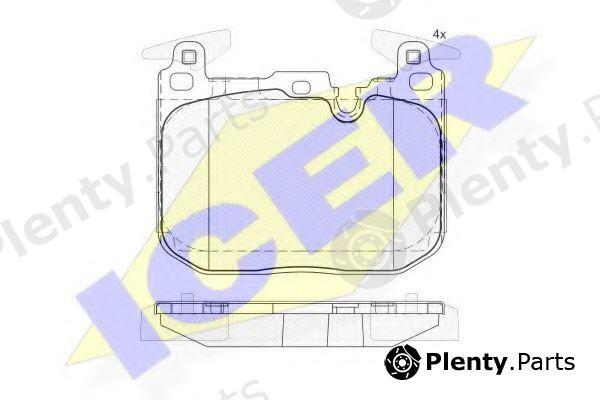  ICER part 182093-203 (182093203) Brake Pad Set, disc brake