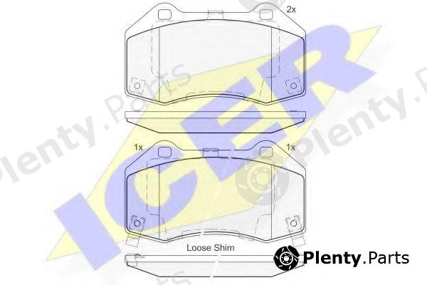  ICER part 182132 Brake Pad Set, disc brake