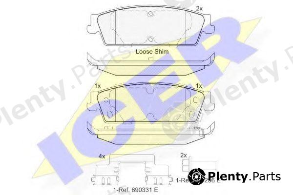  ICER part 182139 Brake Pad Set, disc brake