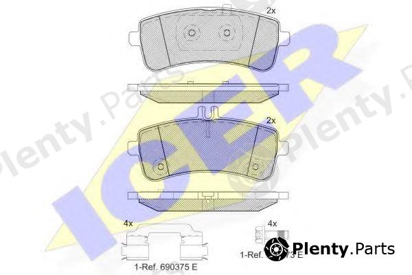  ICER part 182145-202 (182145202) Brake Pad Set, disc brake