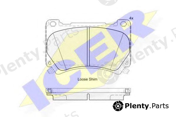  ICER part 182163 Brake Pad Set, disc brake