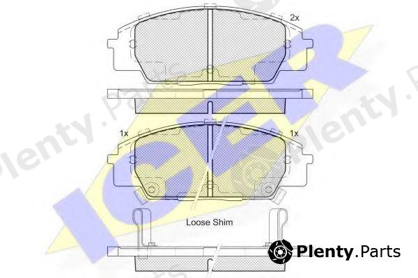  ICER part 182179 Brake Pad Set, disc brake