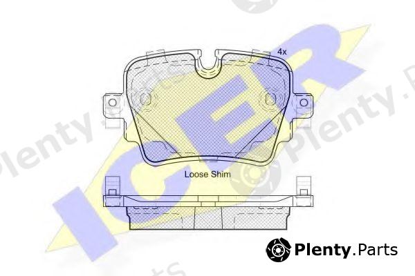  ICER part 182186 Brake Pad Set, disc brake