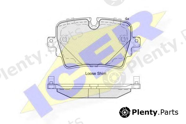  ICER part 182187 Brake Pad Set, disc brake