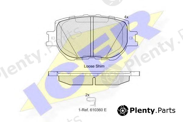  ICER part 182200 Brake Pad Set, disc brake