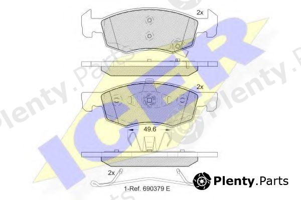  ICER part 182223 Brake Pad Set, disc brake