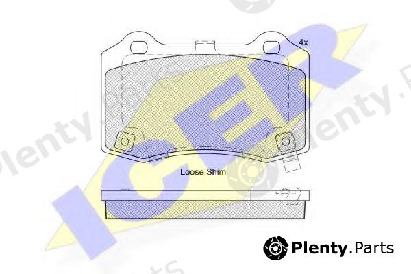  ICER part 182230 Brake Pad Set, disc brake