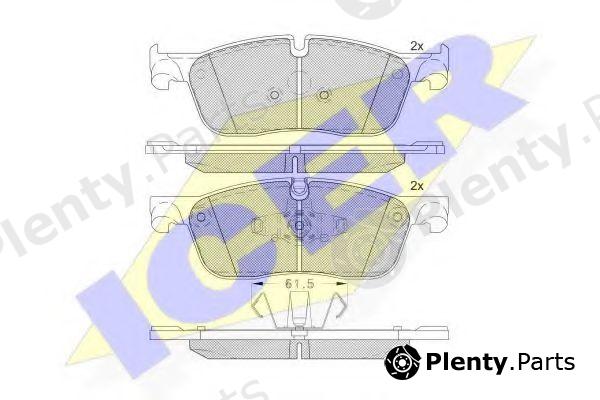  ICER part 182236 Brake Pad Set, disc brake