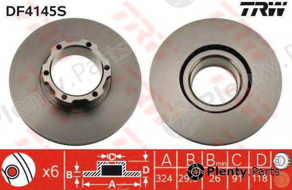  TRW part DF4145S Brake Disc
