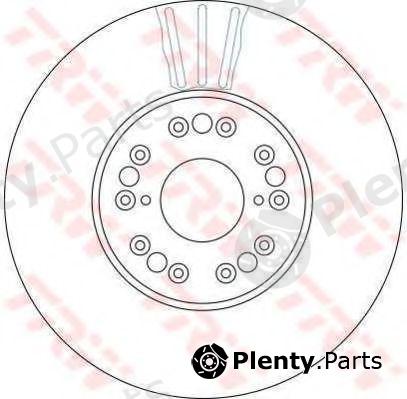  TRW part DF4182S Brake Disc