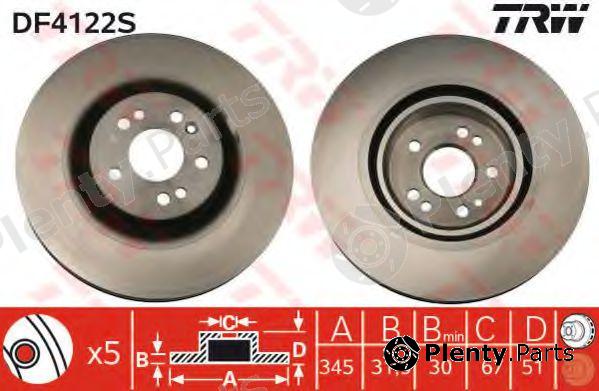  TRW part DF4222S Brake Disc