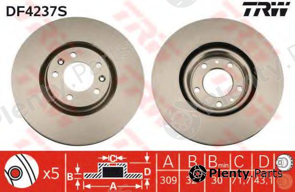  TRW part DF4237S Brake Disc