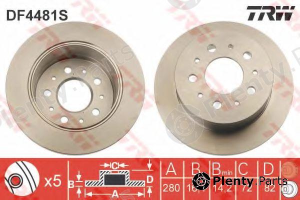  TRW part DF4481S Brake Disc