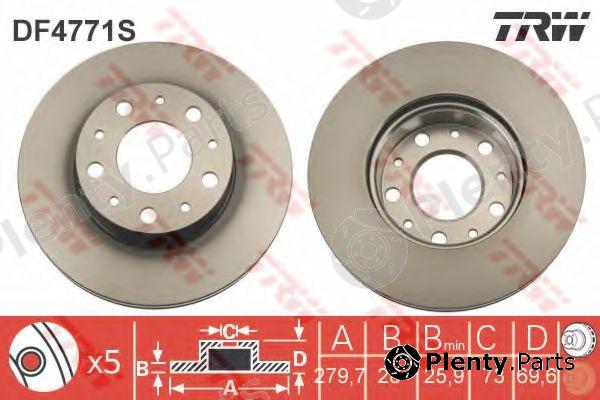  TRW part DF4771S Brake Disc