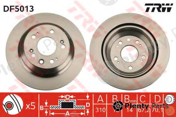  TRW part DF5013S Brake Disc
