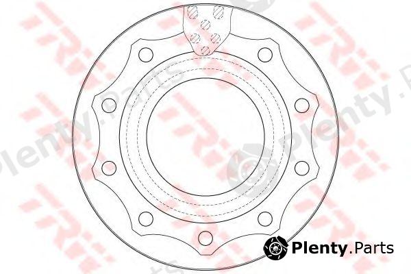  TRW part DF5041S Brake Disc