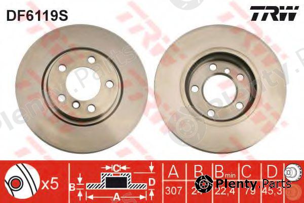  TRW part DF6119S Brake Disc