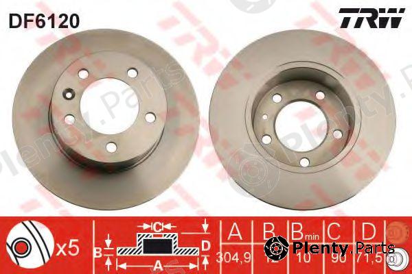  TRW part DF6120 Brake Disc
