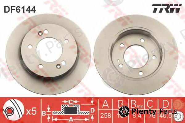  TRW part DF6144 Brake Disc