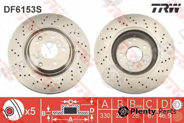  TRW part DF6153S Brake Disc