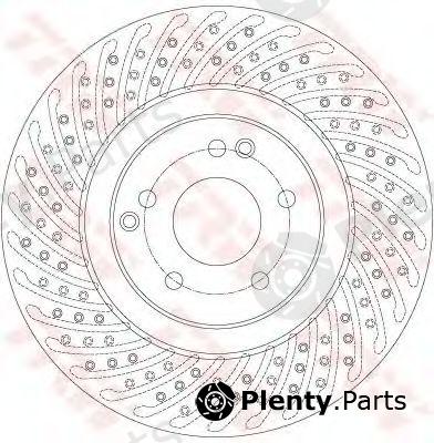  TRW part DF6153S Brake Disc