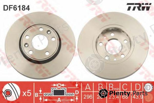  TRW part DF6184 Brake Disc