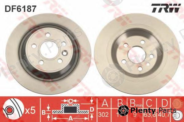  TRW part DF6187 Brake Disc