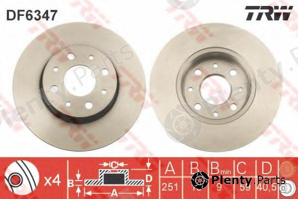  TRW part DF6347 Brake Disc