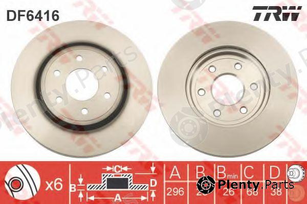  TRW part DF6416 Brake Disc