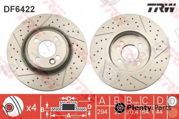 TRW part DF6422 Brake Disc