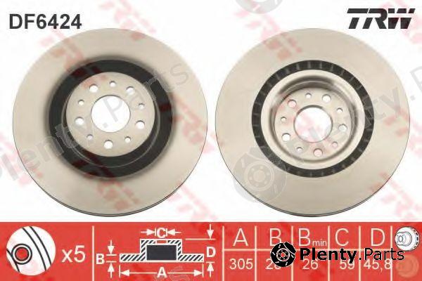  TRW part DF6424 Brake Disc