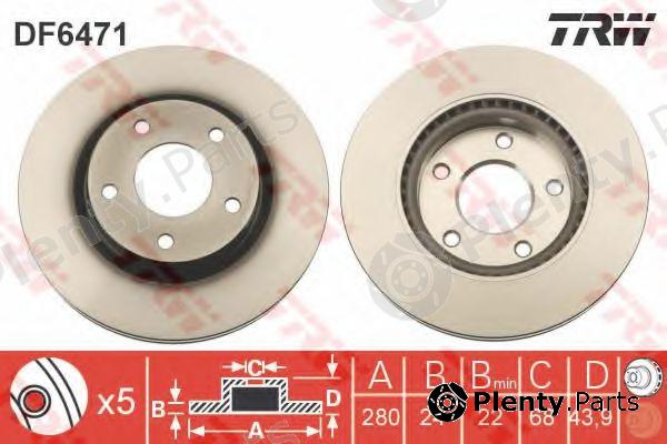  TRW part DF6471 Brake Disc