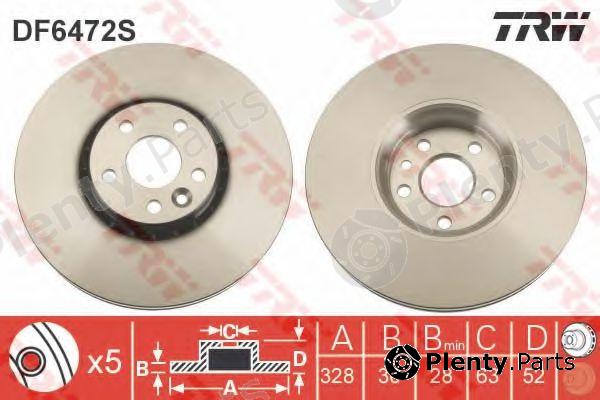  TRW part DF6472S Brake Disc