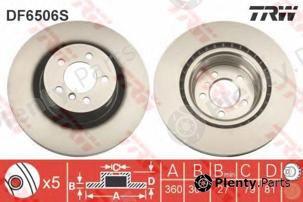  TRW part DF6506S Brake Disc
