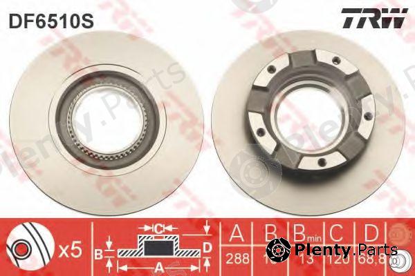  TRW part DF6510S Brake Disc