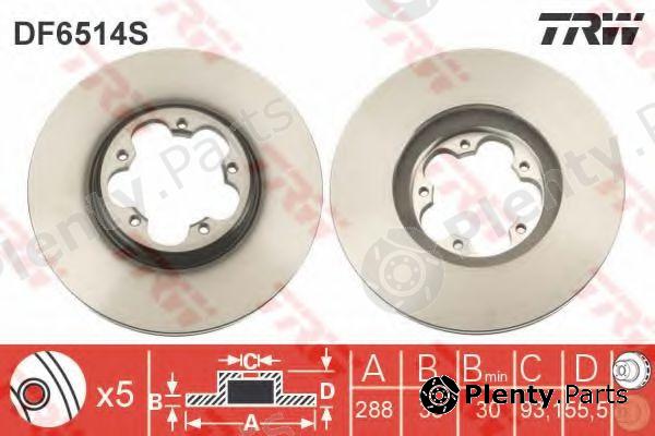  TRW part DF6514S Brake Disc