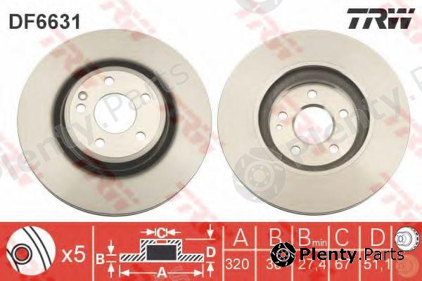  TRW part DF6631 Brake Disc