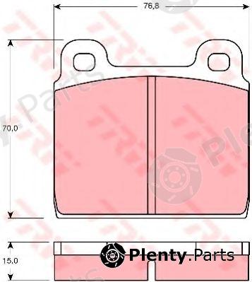  TRW part GDB100 Brake Pad Set, disc brake